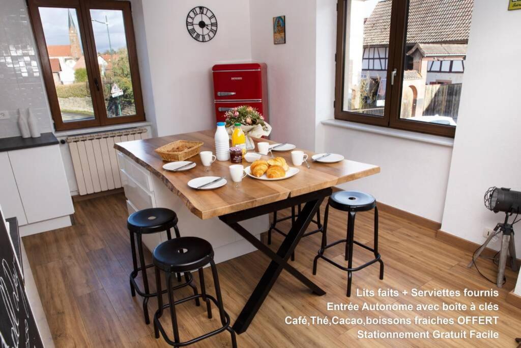 Charmant T3, 70M2, 2Ch,Tv 101 Cm, Wifi+Parking, Ettendorf Eksteriør billede